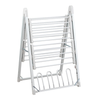 Usine Métal Maison Électrique Porte-Linge Pliable Tissu Séchage Airer Chaussettes Affichage Sèche-Vêtements Manteau Rack Stand