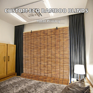 Persianas Verticales de Bambú Personalizadas de Alta Calidad, Modernas y Tradicionales, Opacas, Ecológicas, Anti-UV, Lisas, para Ventanas Francesas - Product Image 2