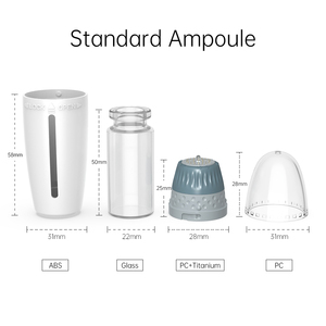 Rodillo Dérmico Ajustable H24 con Cámara de Suero 0-1.5mm para Infusión de Esencia en el Cuidado Facial, Uso Doméstico y Profesional, en Envase Aséptico - Product Image 1