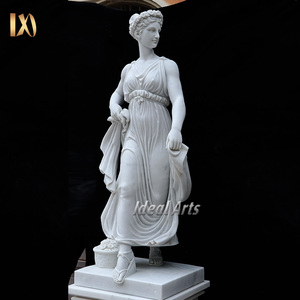 Statue de Vénus d'Arles en marbre bicolore grandeur nature, sculpture décorative classique de déesse à vendre - Product Image 5
