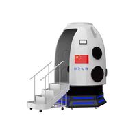 Nouveau simulateur de vol VR tout-en-un pour parc à thème, avec deux fauteuils sportifs, équipement d'amusement simulateur d'avion, capsule spatiale de réalité virtuelle