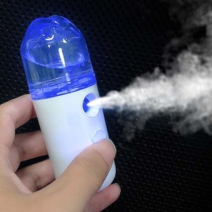 Skin Care Makeup Device Nano Facial Mister Handy Sprayer Visual Water Tank Portable Face Steamer Mini USB Mister For Moisturing