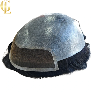 Prótesis Capilar de Cabello Humano PU de Alta Calidad y Durabilidad, con Base de Encaje Delgada, Densidad Media, <span class=keywords><strong>para</strong></span> <span class=keywords><strong>Hombres</strong></span> <span class=keywords><strong>Jóvenes</strong></span> con Calvicie - Product Image 2