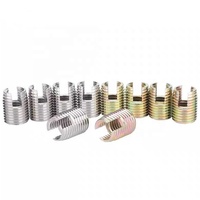 303/304/316 Carbon Steel Colored Zinc Self Locking and Flanged Threaded Screw Inserts