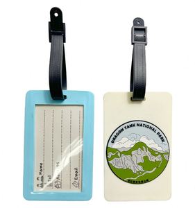 Etiqueta de Equipaje de PVC Suave 3D con Logotipo de Diseño Personalizado, Diseño 2D, Tamaño 105x65mm, Impresión por Transferencia Térmica para Uso Promocional - Product Image 2