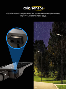 Lámpara Solar Exterior LED de Alta Eficiencia <span class=keywords><strong>SRESKY</strong></span> 2025 de 30W y 4m con Clasificación IP65 - Product Image 5