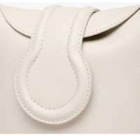 Sac à main bandoulière en cuir véritable Molk, nouveau style 2023, avec logo en relief, taille personnalisable 19x11x14cm pour femmes