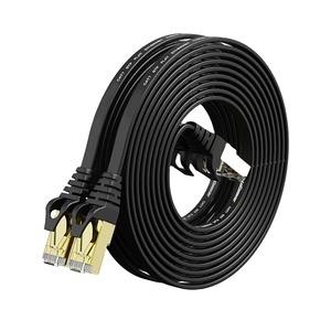 Câble Ethernet plat blindé D-Sunty 10 Gbit/s 600 MHz, résistant aux intempéries, 10 m, RJ45, Cat 7, en cuivre toronné, PVC, pour PS5/4/3, Xbox, modem, routeur, LAN - Product Image 1