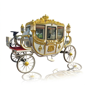 Carruaje de Caballos Eléctrico Clásico en Venta, Asiento Suave, Carruaje Real para Turismo, Romántico Carruaje sin Caballos - Product Image 1