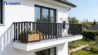 Clôture de sécurité pour balcon, escalier, jardin, clôture décorative, clôture de sécurité extérieure, clôture en métal moderne en alliage d'aluminium