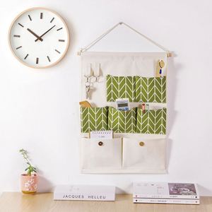 Sac de rangement suspendu en tissu personnalisable pour salon, chambre, armoire, dortoir – Pratique avec accès par poche de porte - Product Image 3