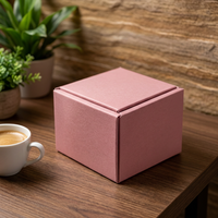 Boîte à dragées magnétique personnalisée en cornaline rose avec logo pour mariage, emballage cadeau pour sachets parfumés