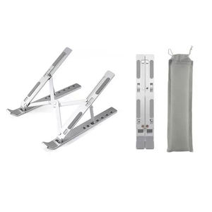 ขาตั้งโน้ตบุ๊กแบบพับได้ ปรับระดับได้ ทำจากอะลูมิเนียม ใช้ได้กับแท็บเล็ต คอมพิวเตอร์ ของขวัญสำหรับธุรกิจ ใช้ได้กับ Macbook Pro Air วางบนโต๊ะ - Product Image 4