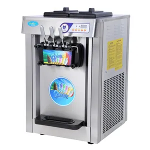 manufacturer high quality stainless steel 3 flavors automatic ice cream machine