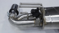 Système d'échappement Catback électronique à soupapes en acier inoxydable brossé SS304 pour Toyota GR Yaris 1.6T 2022 avec tuyau intermédiaire et arrière soudé doré