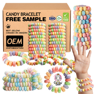 HACCP/BRC Certificate Wholesale Fruity Cartoon <strong>Fruit</strong> Compressed Hard <strong>Candy</strong> Multi-Colored Necklace Bracelet Tablet Bulk OEM ODM - Product Image 1