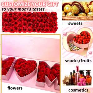 <span class=keywords><strong>Caja</strong></span> <span class=keywords><strong>de</strong></span> Regalo <span class=keywords><strong>con</strong></span> Forma <span class=keywords><strong>de</strong></span> Letra para el Día <span class=keywords><strong>de</strong></span> la Madre, <span class=keywords><strong>Caja</strong></span> <span class=keywords><strong>de</strong></span> Cartón Vacía para Flores, Chocolates, Fresas, Dulces, Joyería - Product Image 4