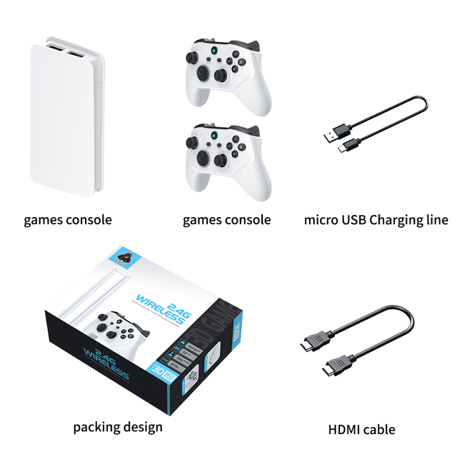 Newest M55 Gaming Console 4K HD 64GB with Games Supports 30+simulators Video Game Stick Connect to TV Video Game Consoles PSP