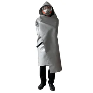 Alta temperatura Fiberglass Fabric Silicone Fireproof Cloak