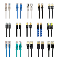 Câble de raccordement Cordon de raccordement Câble Rj45 Prix d'usine Cat5e CAT6 UTP 1m 2m 3m 5m CAT 6 Cat 8 Câble Ethernet Extérieur 200m Cat8 8a 24AWG