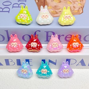 Dessin animé plaqué crème caoutchouc Kk marée jouer animaux colorés bricolage aveugle sac accessoires voiture table décoration acrylique charme - Product Image 1