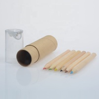 Ensemble de crayons de couleur en bois pour enfants dessin animé promotionnel pour enfants crayons de couleur en bois 3 couleurs/3.5 en ensemble de crayons de couleur
