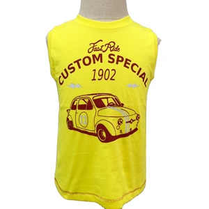 Camiseta sin mangas con cuello redondo para niños de 2 a 8 años. Hecha de TC 35% algodón 65% poliéster 150-160gsm (44) - Product Image 1