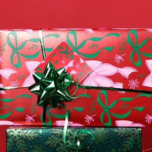 Factory Jumbo Christmas Gift <b>Wrapping</b> <b>Paper</b> <b>Roll</b> Coated Silicone Virgin <b>Paper</b> Metallic Art 76x365cm Custom Packaging - Product Image 4