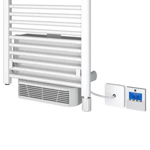 Electric Bathroom Radiators AVONFLOW White Coating Bathroom Towel Radiator With Frame Electric Radiator Heating