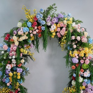 Arco floral minimalista para bodas sencillas, decoración de fondo moderna y discreta para fiestas y eventos. - Product Image 6