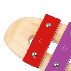 Xilófono portátil Orff de 8 notas, juego de xilófono de placa de aluminio, instrumento de percusión para aprendizaje temprano de música - Product Image 3