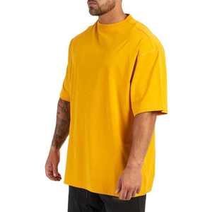 Nueva moda peso pesado verano 100% algodón manga corta Camisa de gran tamaño para hombres - Product Image 4