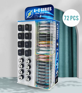 Phụ kiện điện thoại Acrylic hiển thị đứng Acrylic hiển thị trường hợp hộp tinh thể A + C Sản phẩm mới - Product Image 1