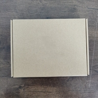 Boîte d'expédition en carton ondulé en papier kraft brun biodégradable, emballage prêt à l'emploi pour envoi postal