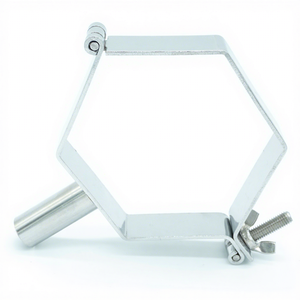 Thép không gỉ 304 vệ sinh giữ ống hình lục giác Ống móc áo cho an toàn kẹp ống - Product Image 1