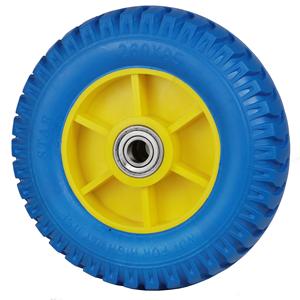 Hanak 8 pouces Roue en PU à profil croisé diamanté, à crampons, à motif drapeau et à motif dentelé, pour accessoires de plage, brouettes et pièces d'équipement de manutention - Product Image 5