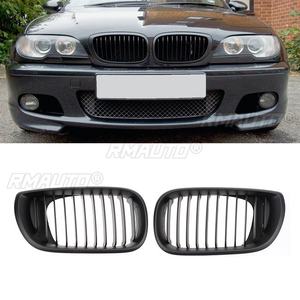 RMAUTO 1 Par de Rejillas Delanteras para Coche, Rejillas de Carreras Negras Brillantes para BMW E46 4D Serie 3 2002-2005 330i, Estilo Deportivo - Product Image 3