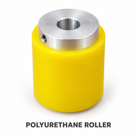 Roues en polyuréthane robustes, taille et couleur personnalisées, roulettes industrielles en PU avec noyau en fonte pour chariots à plateforme
