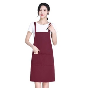 Dark Green <b>Apron</b> One Size Polyester Stain Resistant Workwear For Food Service Restaurants - Product Image 4