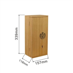 Caja de Regalo de Vino Rectangular de Madera MDF Enchapada en Fresno, Hecha a Mano y Personalizada para una Sola Botella, Precio Económico, para Almacenamiento de Artesanías - Product Image 4