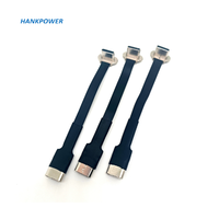 Cable USB tipo C Flexible FPC, carga inalámbrica, 90 grados, macho a hembra, 180 grados, Cable de conversión FPV