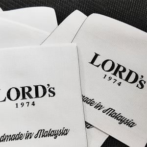 Etiqueta tejida Ropa lavable Cuello de ropa para algodón Tejido Etiqueta privada Logotipo de soporte Marca personalizada para ropa - Product Image 3