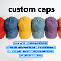 La nouvelle casquette de baseball en jean lavage à chaud vente en gros casquette unisexe à 6 panneaux casquette à visière en bleu clair personnalisée casquettes de baseball lavées