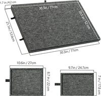 Table de puzzle inclinable légère en feutre avec support et couvercle, portable, avec 6 tiroirs pour jeux jusqu'à 1000 pièces