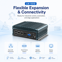 Computadora Robusta sin Ventilador, Doble LAN, COM, USB, HD, VGA, Almacenamiento Opcional para Equipos de Fábrica, OEM, ODM, PC Industrial Personalizado sin Ventilador
