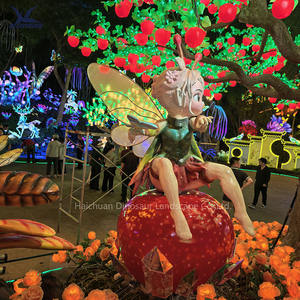 Fada Animatronic surpreendente da estátua das flores para o parque fantasia - Product Image 4