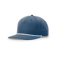 Casquette de baseball vintage Richardson 258 Style Curve Brim à cinq panneaux avec corde pour homme