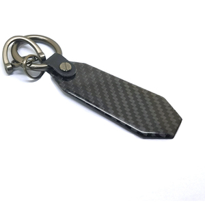 Metal <b>Custom</b> Round Car <b>Keychain</b> Leather Key Ring <b>Keychain</b> Accessories Stainless Steel Carbon Fiber <b>Keychain</b> - Product Image 5