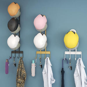 Wall-mounted storage rack is a suitable storage rack for helmets and hats for home entrances. - Product Image 5