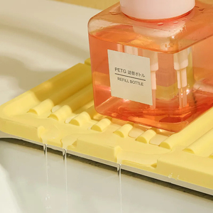 Kitchen Silicone Faucet <b>Mat</b> Water Ripples Faucet Water Catcher <b>Mat</b> <b>Large</b> Sink Splash Pad Countertop Protector Bathroom Supplies - Product Image 5